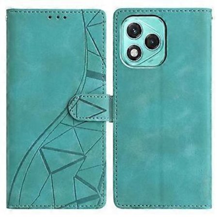 Honor 400 Lite -kotelo, lompakkoteline, kolmiokuvioitu nahkainen puhelimen suojakotelo