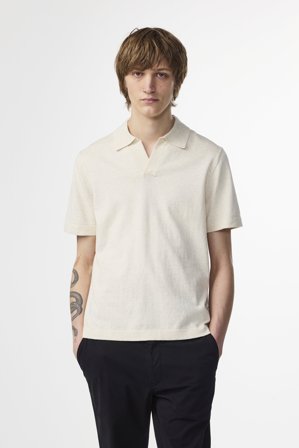 NN.07 Radley Polo Herren Weiß Baumwolle