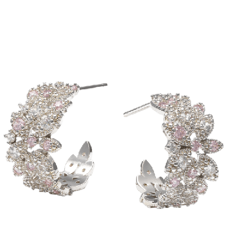 Lily and Rose Laurel hoops earrings - Silver Örhängen Dam ONE-SIZE