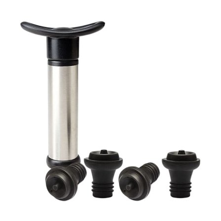 Apparat för att ta bort luft från en öppnad flaska, vakuumpumpsstopp i rostfritt stål, femdelad rödvinspropp, vakuumkonserveringsset