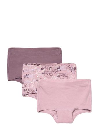 Nmftights 3P Arctic Flowers Night & Underwear Underwear Panties Rosa Name It