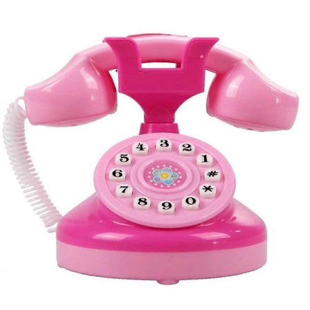 Mini Emulerings Telefon, Børne Telefon Legetøj med Lys Låtsaslek Telefon Legetøj (FMY)