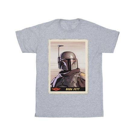 Star Wars Boys The Mandalorian Boba Fett T-shirt 9-11 år Vit