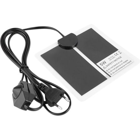 ING Varmematte 5 watt, 14cm x 15cm, med dimmer/temperaturkontroller