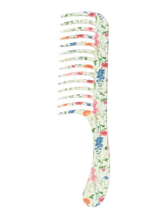 Denman Denman Deluxe D28 Wide Tooth Detangler Comb Floral Fantasies - Multi/patterned - 41 G