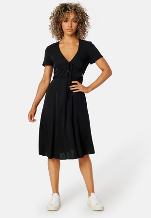Calvin Klein Jeans Short Sleeve Seaming Day Dress BEH Ck Black Klær