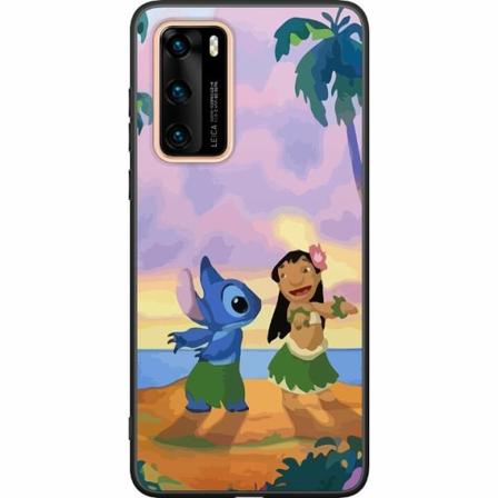 Huawei P40 Svart Skal Lilo And Stitch