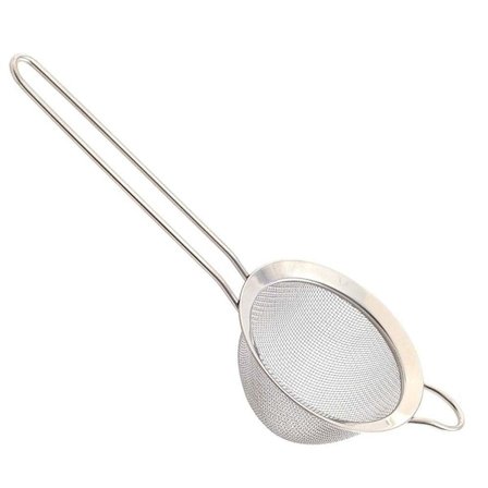 Hushållssil med bred kant, diameter: 7,5 cm, rostfritt stål, silver KLB