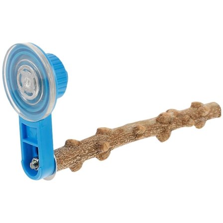 Fuglestativ Stang Træ Papegøje Klo Slibestativ Bar Sugekop Papegøje Pind