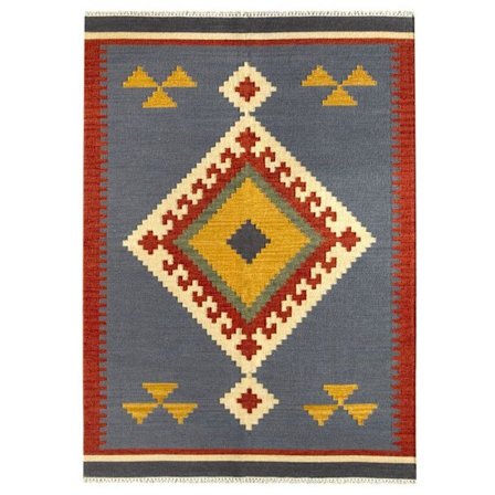 Matta - Kilim Lori Oriental - 100% Ull - 230 x 160 cm - Geometriska mönster