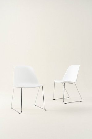 Jotex - Stol 2-pak hvid Unico/hvid hvid - DIXON - Køb Spisebordsstole & køkkenstole hos Jotex