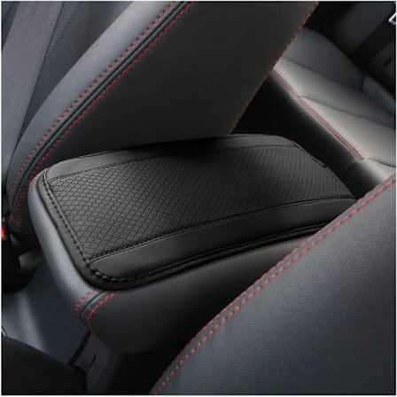 Auto Center Konsolpude, PU Læder Bil Armlæn Sædeboks Betræk, Vandtæt Skridsikker Blød Armlænsboks Pudebeskytter