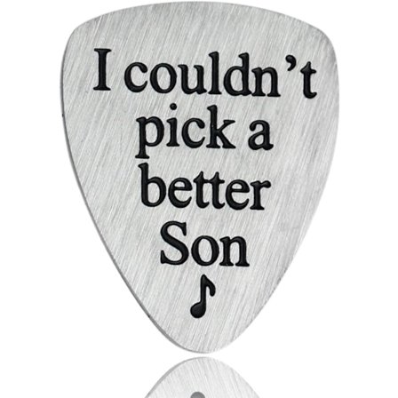 2 st Gitarrplock Smycken Present till Son Från Mamma Pappa Musikergåvor