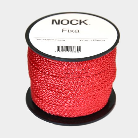 Polyester rope NOCK Fixa, braided polyester, red, Ø3 mm x 20 metres