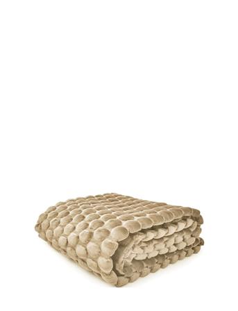 Egg Throw 130X170Cm Home Textiles Cushions & Blankets Blankets & Throws Beige Ceannis