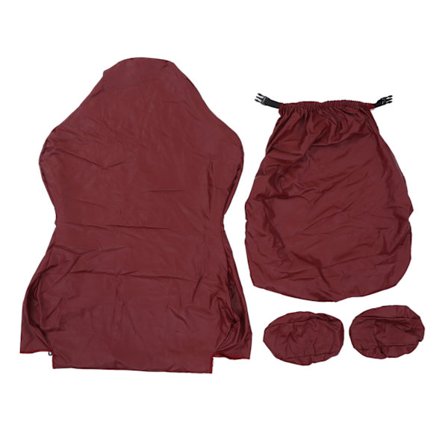 Peli-istuimen suojukset Kattava suoja Joustava Mukava Vedenpitävä Musta PU Tietokoneen tuolin suojus Kotitoimistoihin Viininpunainen