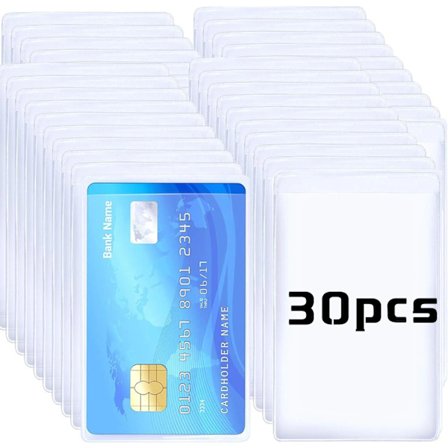 Wholesale Cards Protector PVC Matte Transparent Credit Card Cover Clear Frosting ID Card Holder Postcard Container Storage Bags