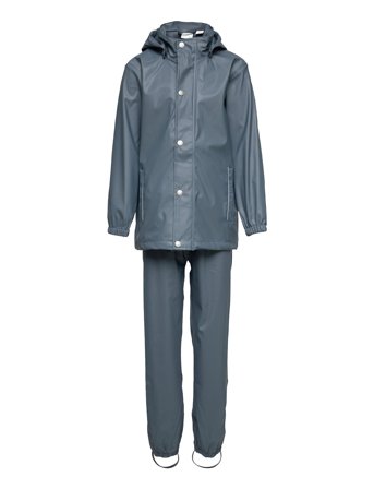 En Fant Rainwear Set Solid - Blue - 80