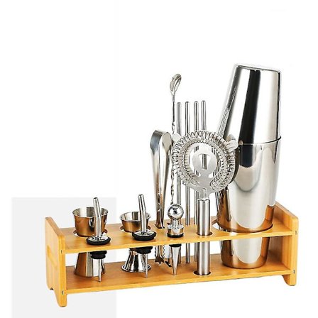 Cocktail Shaker Set, 13 deler rustfritt stål Boston Shaker