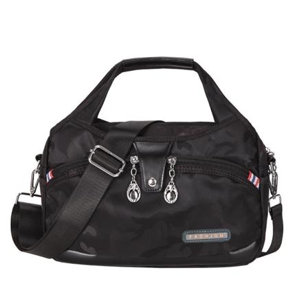 Naisten naisten käsilaukku Canvas Suuri kapasiteetti Nylon Oxford One Shoulder Crossbody laukku Camouflage black