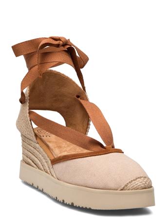 Catenaecl Sandal Med Hæl Espadrilles Brun UNISA*Betinget Tilbud