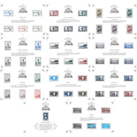 Frankrig - Fransk filatelistisk kulturarv 2021 - Postfrisk sæt á 11 miniark. Oplag 11.000 stk.