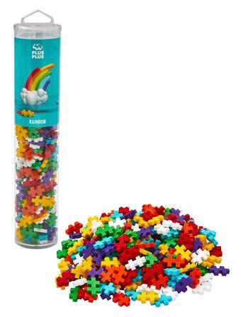 Rainbow Color Mix 240 Pcs Tube Toys Building Sets & Blocks Building Sets Multi/patterned Plus-Plus