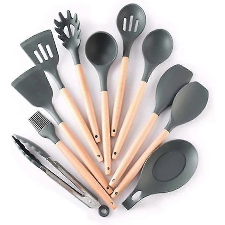 Hstd Silikon Köksredskapsset, 11 Delars Silikon Köksredskapsset, Köksked Och Spade Silikon Dagliga Förnödenheter Silikon Köksredskapsset