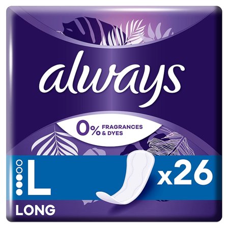 Always Dailies Large 0% Extra Protect Trusseindlæg 26 stk., Medicin & Pleje, Bind & Indlæg, Trusseindlæg
