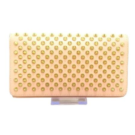 Christian Louboutin Pre-owned, Pre-owned Leather wallets Roze, Dames, Maat:ONE Size