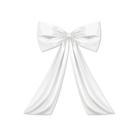Party Rosett Dekoration, 60cm Bredd 82cm Fåll, Vit, För Festbakgrunder Barnrum Presentinslagning