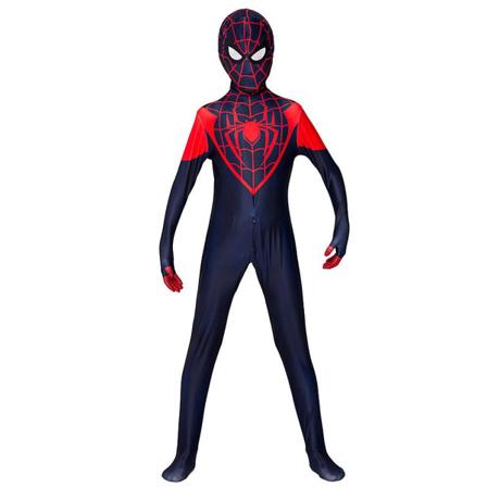 Spider-Man Miles Morales Cosplay Jumpsuit Performance Kostume 3-4 Years