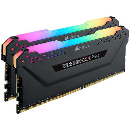 Corsair Vengeance RGB PRO - DDR4 - 16 GB: 2 x 8 GB - DIMM 288-pin - 3200 MHz / PC4-25600 - CL16 - 1.35 V - ikke-bufret - ikke-ECC - svart