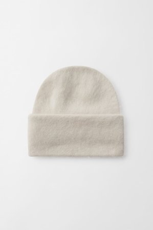 Soft Goat - Brushed beanie - Cashmere beanie - One Size - Chalk