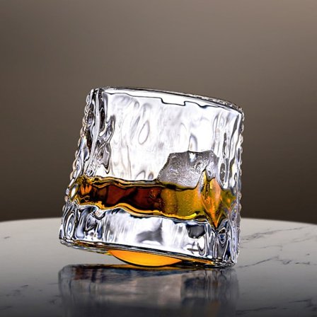 Roterende whiskyglas / tumblerglas 360 grader