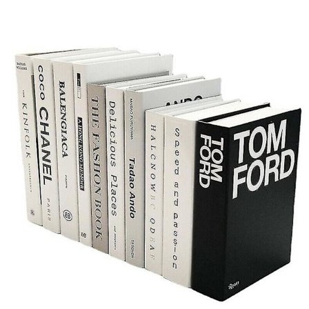 Lyxiga fejk-böcker, tillbehör, heminredning, soffbord, designböcker BH-429