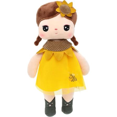 13' mjuka dockor för flickor, Kawaii plyschleksaker presenter för barn, toddler, födelsedag, alla hjärtans dag, jul (gul)