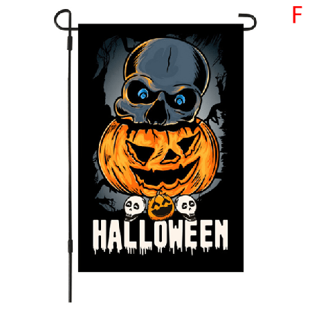 Halloween Dekoration Flagga Yard Trädgård Hängande Banner Dubbel Pri