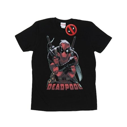 Marvel Deadpool Ready For Action T-shirt S Svart