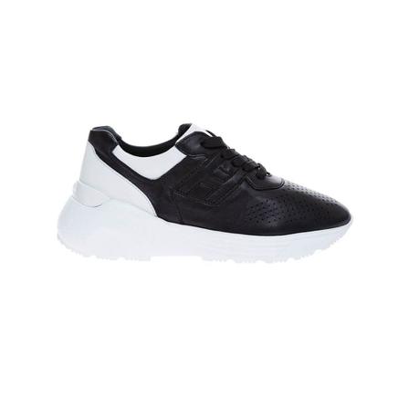 Hogan, Active One - Baskets en cuir Zwart, Heren, Maat:44 EU,Blanco