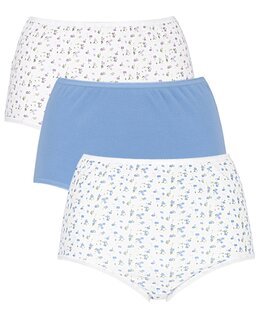 Trosa 3-p Blå/mönstrad - 46/48 - Louise