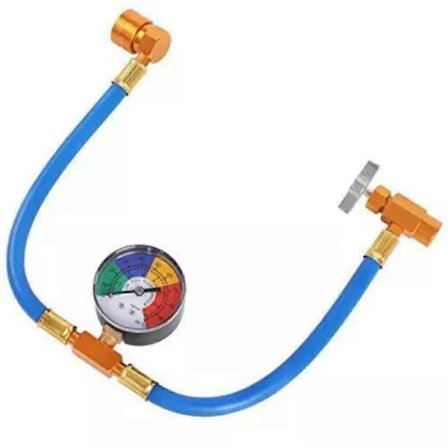 Bil R134A Aircondition Kølemiddel Påfyldningsslange Gas Måler DIY Gas Kit