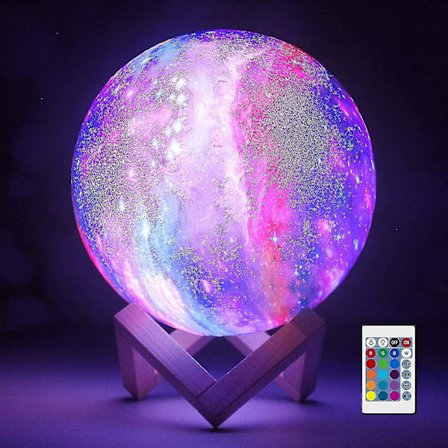 Månelampe Lava Lampe Nattlys Og Usb