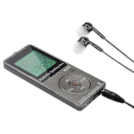 Bärbar AM/FM-radio Personlig radio med hörlurar Walkman-radio med uppladdningsbart batteri Digital