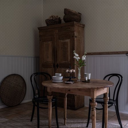 Duro Ingrid 516-02 Tapet Gammelsvenska Klassiker 1850-1950 Gul, Färg & tapeter