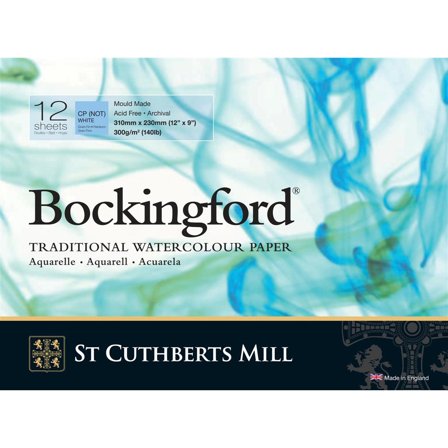 St Cuthberts Mill Bockingford Akvarelblok CP/NOT 300g 31x23cm