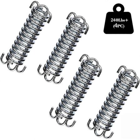 4-pack spänningsfjädrar - Rostfritt stål - För tält, solsegel, markis - Säker montering