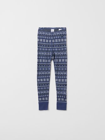 Polarn O. Pyret - Thermal leggings merino wool - 50 - 56 - Childrenswear - blue