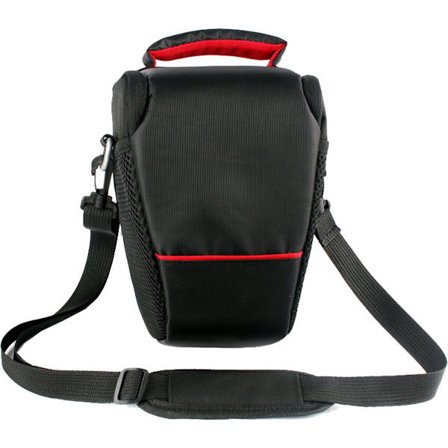 Ylellinen kamerareppu vedenpitävä DSLR, kompakti säilytyslaukku SLR-kameralle, kameralaukku sopii Nikon / Canon / Sony -kameroille, mustamusta