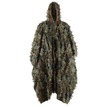 3D Kamouflage Ghillie Poncho för Jakt och Utomhusgömsle
